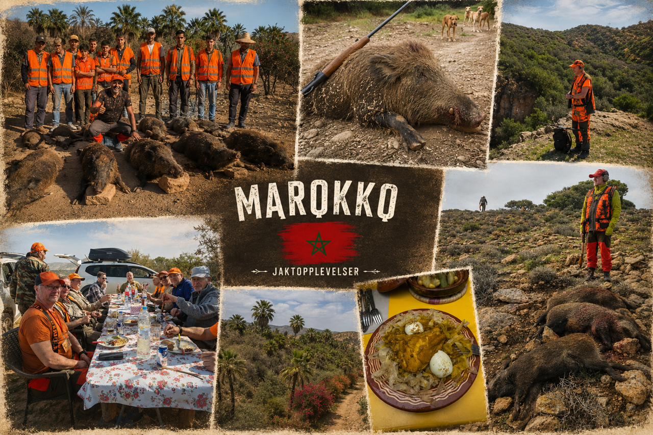 Jaktopplevelser fra Marokko — kollasje 3
